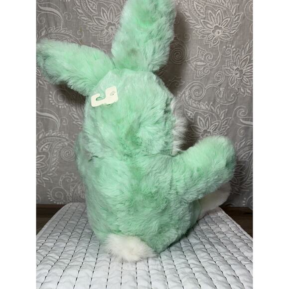 Dan Dee Hoppy Hopster Bunny Plush Mint Green Rainbow 21” Large Easter Rabbit - Picture 10 of 10